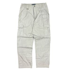 5.11 Tactical Series 74251 Cargo Canvas Pants Elastic Waist Khaki Men's 32/30